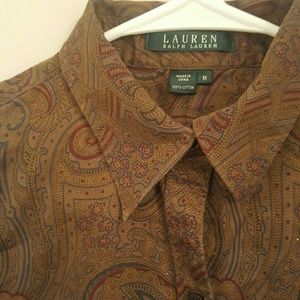 Lauren ralph lauren vintage paisley blouse